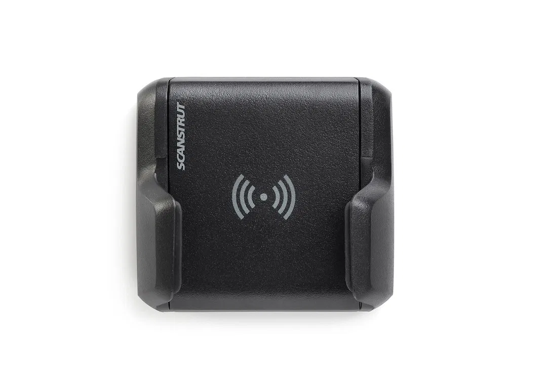 SC-CW-11F – SCANSTRUT Wireless Cellular Phone Charger, Qi Charging Stand 10 Watt Output 12/ 24 Volt Input Voltage Rec...